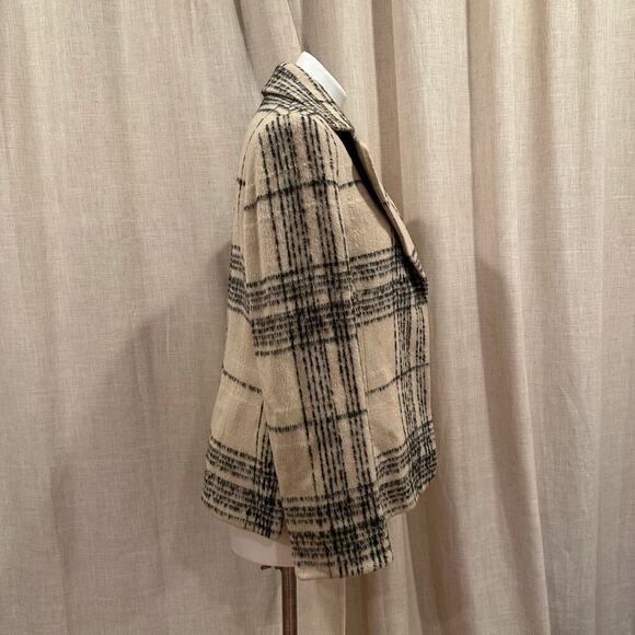 Ellen Tracy Wool Blend Plaid Coat sz 12 - Picture 7 of 14